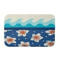 thumbnail image 3 of Surf, Sand, & Sea Surf, Sand, & Sea Pink Floral Print Bath Mat, 3 of 5