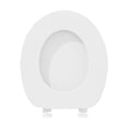 thumbnail image 2 of Toilet Lid,Oilet Seats Oval,Soft Close Toilet Seat, Thickened Quiet Close Bathroom Toilet Seat Cover, Durable Plastic Comfort Seat Easy Install Universal Fit For Standard Elongated Toilets,White, 2 of 4