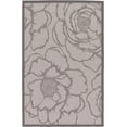 thumbnail image 1 of Unique Loom Botanical Collection Floral Border Transitional Indoor and Outdoor Flatweave Area Rug, 5' 3" x 8', Gray/Light Gray, 1 of 2