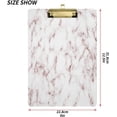 thumbnail image 2 of FMSHPON Marble Paint Clipboard Hardboard Wood Nursing Clip Board and Pull for Standard A4 Letter 13x9 inches, 2 of 7