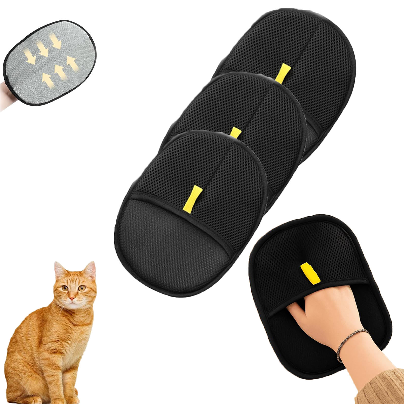 2-Pack Pet Hair Remover & Lint Shaver Tool - Fabric Cleaner For Couch, Clothes, Carpet (Manual Operated) - View #7