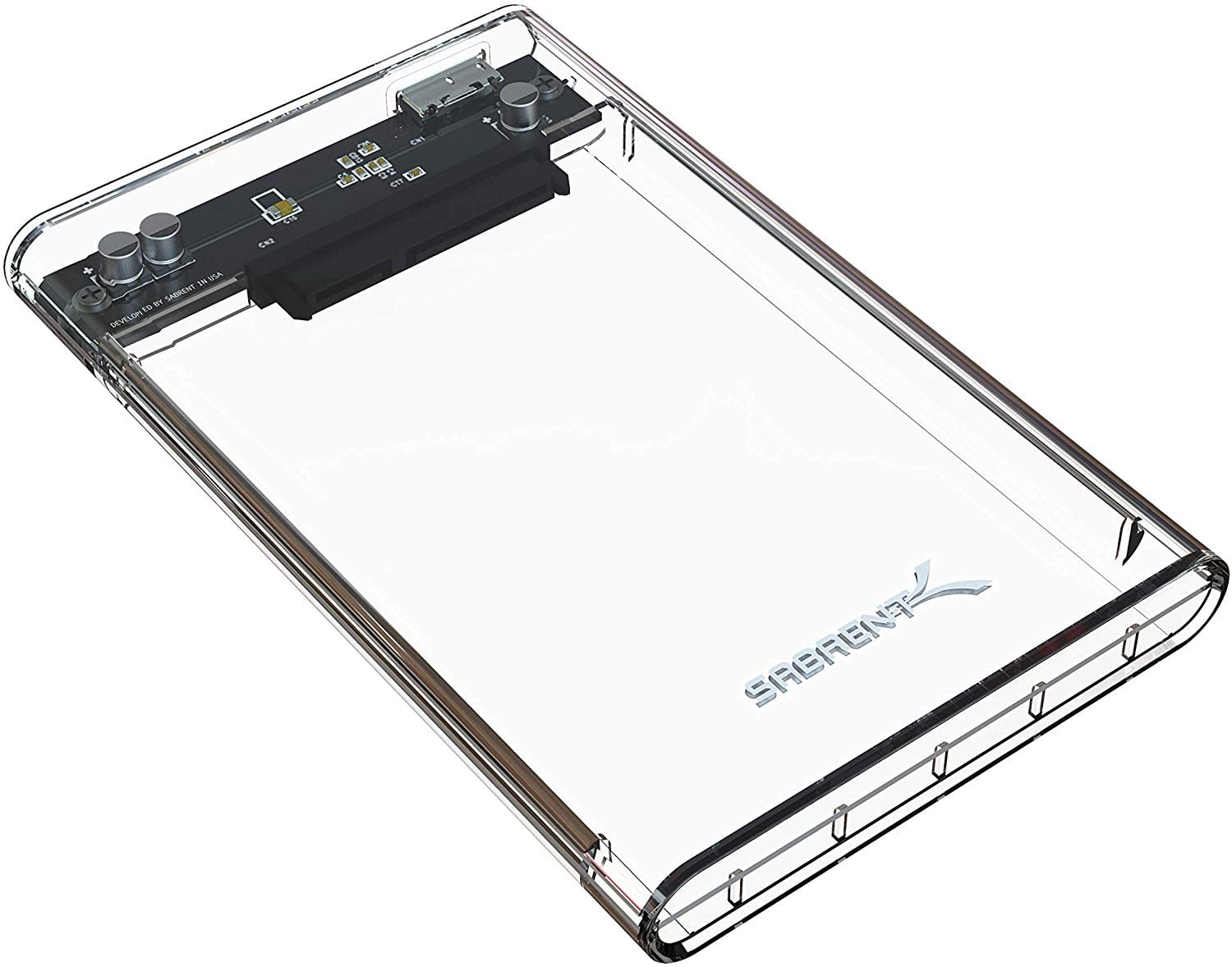 2.5Inch SATA to USB 3.0 Toolfree External Hard Drive Enclosure Black