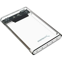 Sabrent 2.5-Inch SATA to USB 3.0 Tool-Free Clear External Hard Drive Enclosure [Optimized for SSD, Support UASP SATA III] (EC-OCUB).