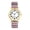 A, variant on Stretch Band Watch for Women: Bohemia Printing Easy Reader Elastic Band Watch Large Face Big Number Analog Quartz Bracelet Watch Expansion Band Wristwatch