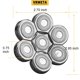 thumbnail image 2 of Cabezales De Repuesto VRMETA Plata Cuchillas Afiladas Para Afeitadora Rotativa Eléctrica 7 Cabezas, 2 of 7