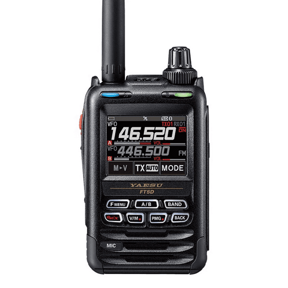 Yaesu FT-5DR Walkie-Talkie Radio de Dos Vías C4FM FM Doble Banda 144 430MHz 5W Transceptor Digital con Pantalla Táctil