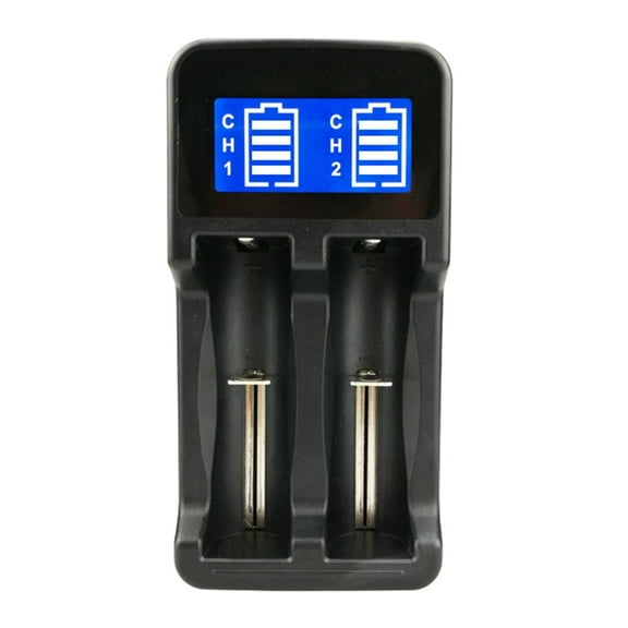 18650 26650 16340 Battery Charger Intelligent Lcd Indicator for A/AA/AAA/AAAA Rechargeable Battery Charger 2 Slots