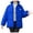 Blue, variant on IROINNID Women's Winter Warm Mid-Length Coat Stand Collar Solid Color Overcoat Long Sleeve Outwear, Black