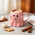 thumbnail image 4 of Gecau Halloween Themed Ghost Shape Mug Weird Drinking Cup Ceramic Ideal Decor for Halloween Party Home Must Have Gift 450ml, 4 of 6