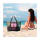 thumbnail image 3 of Bolsa de playa de malla con cremallera 42*38*20cm bolsa grande plegable antiarena para playa bolsa de almacenamiento para ropa, juguetes, toallas, gimnasio, piscina, viajes, 3 of 5
