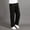 Black, variant on Mens Plus Size Pocket Lace Up Solid Pants Trousers Overall Stocking Sock Men's Sweat Pants