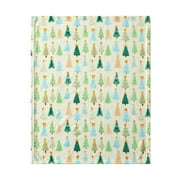 Parent's Choice 30" x 36" Trees Plush Baby Blanket, White