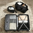 thumbnail image 3 of Luggage Sets 5 Piece with Duffel Bag, Hardside Suitcase Set with Spinner Wheel and TSA Lock, Lightweight Travel Luggage for Men and Women, Black, 3 of 9