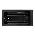 thumbnail image 3 of Voltaire 60" x 32" Left-Hand Drain Alcove Bathtub with Apron in Matte Black, 3 of 11