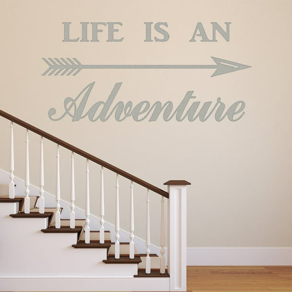 VWAQ Life is an Adventure Vinyl Wall Decal - Adventurer Wall Art Decor