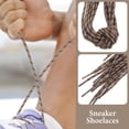 thumbnail image 5 of 10 Pcs Fashion Shoelaces Earthy Brown Round 0.5-0.8-1-1.2 Meters Length 10pcs for Shoes Child Heavy Polyester, 5 of 6