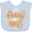 AE-Light Blue, variant on Inktastic Thanksgiving I'll Bring the Rolls in Orange Boys or Girls Baby Bib