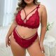 thumbnail image 3 of Gibobby Conjuntos de bragas de encaje Lenceria Sexy para Mujer Transparente Ropa Interior Lenceria Vestidos de Mujer Sexis Bralette y Tanga Conjunto Interior Mujer(RD2, XXG), 3 of 4
