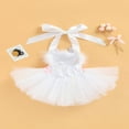 thumbnail image 2 of AMERTEER Robe de Pâques pour Fille Dessin Animé Peluche Maille Sans Manches une Pièce, 2 of 6