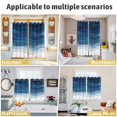 thumbnail image 4 of Navy Blue Ombre Window Curtains Panels with Silver Grommet, Modern Moire Gradient Watercolor Kitchen Cafe Curtain Draperies Window Treatment Set for Living Room/Bedroom/Laundry Room/Bathroom, 104x84, 4 of 9
