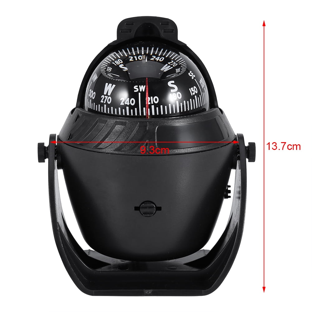 OTVIAP LED Light Compass,High  LED Light Pivoting Compass Navigation Electronic Compass For Marine Boat Car, Pivoting Compass