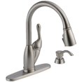thumbnail image 2 of Izak Single Handle Pull-Down Kitchen Faucet - with Soap Dispenser, Stainless Steel, 2 of 2