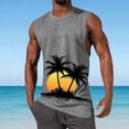 thumbnail image 6 of Hilenly Mens Summer Beach Tank Top Tropical Hawaiian Palm Tree Print Sleeveless Shirts Muscle Tee Vacation Shirts, 6 of 6