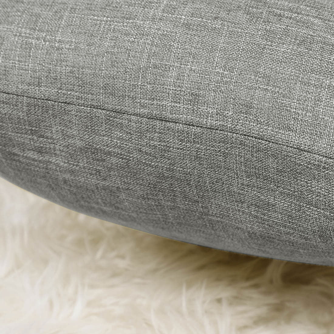 Unique Bargains 2 Pack Cotton Linen Throw Pillow Covers 18" x 18" Gray