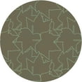 thumbnail image 1 of Ahgly Company Indoor Round Patterned Red Dirt Brown Area Rugs, 4' Round, 1 of 6