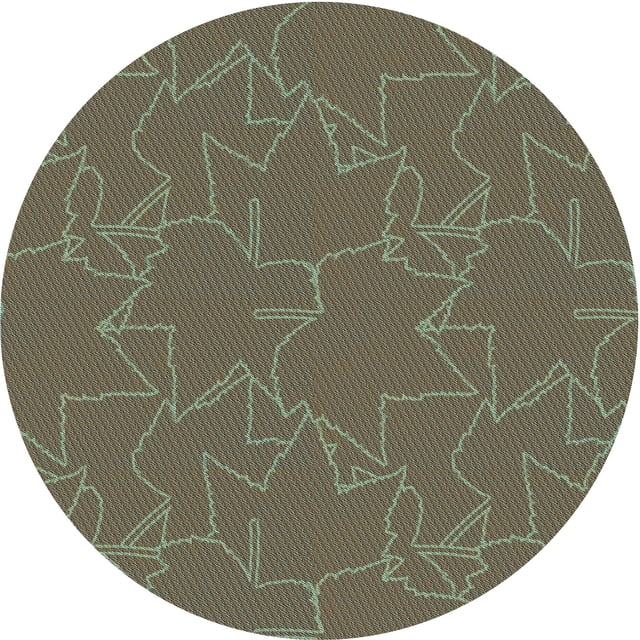 Ahgly Company Tapis Rond Lavable en Machine Intérieur Transitionnel Rouge Brun, 4 Pieds Rond