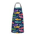 thumbnail image 2 of Naloa Colorful Carp Streamer 1 Apron Kitchen Aprons with Pockets for Women Men Chef, 2 of 8