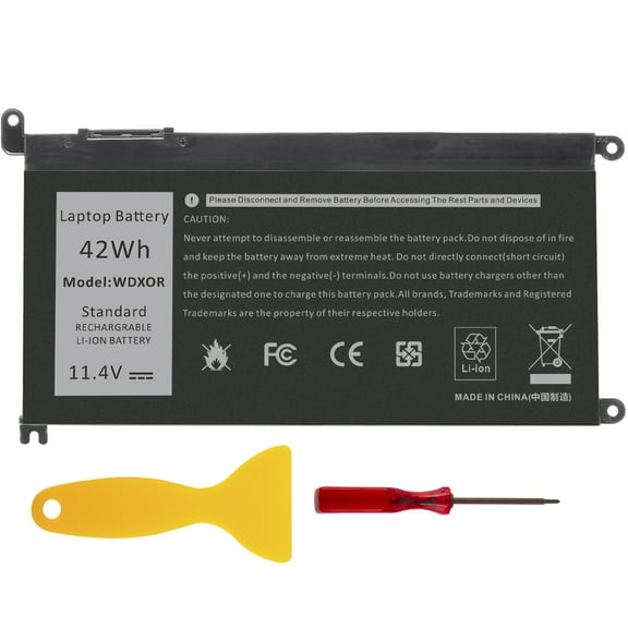 WDX0R 42Wh Battery for Laptop Computer DELL Inspiron 15 5568 / 13 7368 3CRH3 I7368-0027 WDXOR P69G001 C4HCW 0C4HCW