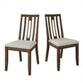 thumbnail image 4 of Castle Place Contemporary Wooden Dining Chair,Set of 2, Brown, 4 of 8
