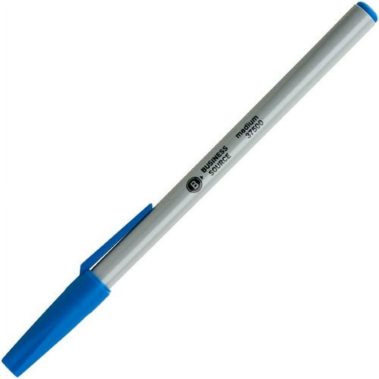 Business Source Bulk Pack Ballpoint Stick Pens - Medium Pen Point - Black - Tungsten Carbide Tip - 60 / Box Business Source Bulk Pack Ballpoint Stick Pens - Medium Pen Point - Black - Tungsten Carbide Tip - 60 / Box