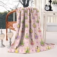 thumbnail image 2 of Floral Fairy Princess Pattern Blanket,Comfortable Soft Flannel Throw Blanket,All Season,Warm Lightweight Blankets for Sofa Bed Couch Living Room Chair,50"x60", 2 of 4