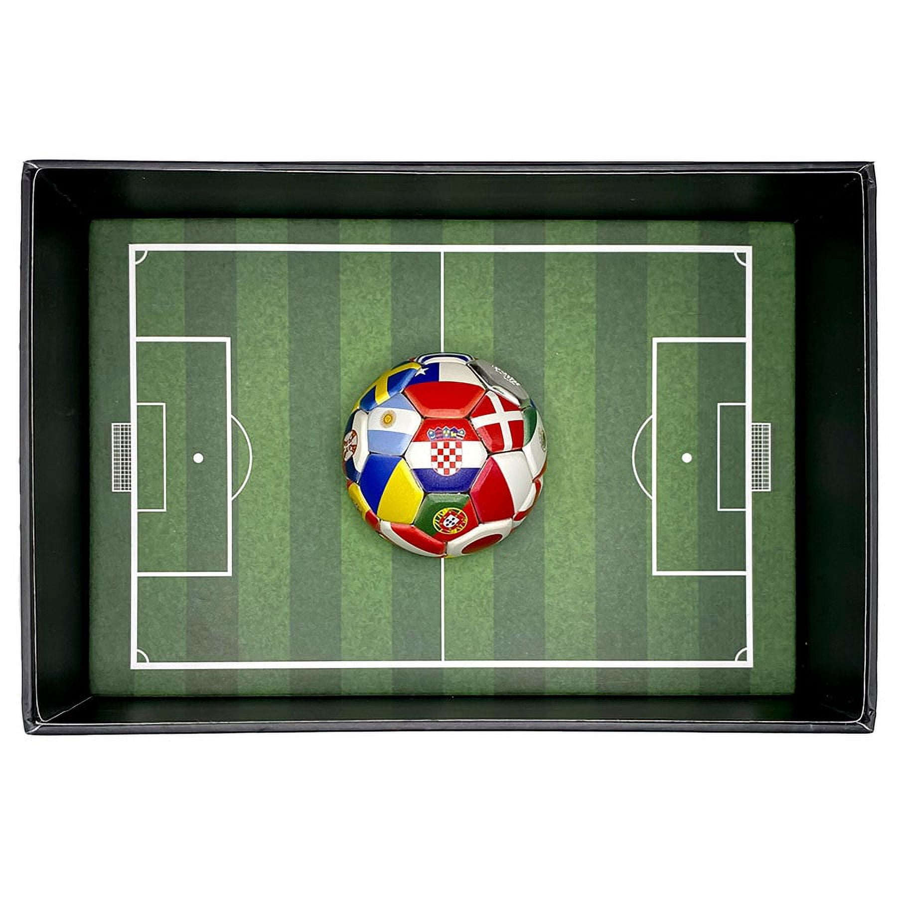 2022 Chad 30 Gram Silver Country Flags Soccer Ball Spherical Coin .999 Fine (w/Box)