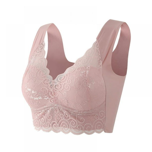 Xmarks Lace Bras for Women Plus Size - Lace Gathered Thin without Steel ...
