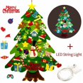 thumbnail image 3 of Árbol de Navidad de fieltro DIY, adornos navideños para el hogar, adorno navideño, regalos de Navidad, Papá Noel, árbol de Año Nuevo 2023, 3 of 4