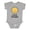 AC-Heather Grey, variant on I Love My Nonno Retro Groovy Boys or Girls Baby Bodysuit