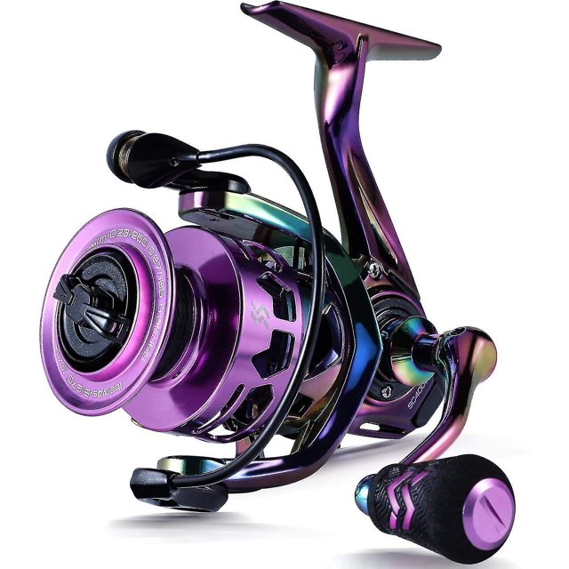 Carrete giratorio Ing 6.0: 1 Ar Ratio Marco de grafito 12 + 1 Bb Carrete Ing con 25 libras de Ance, Mer adecuado para