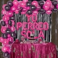 thumbnail image 2 of Bad Bunny Party Decorations Yo Perro Sola Balloon Banner Hot Pink and Black - Balloon Garland Arch Kit with Curtain for Graduation Birthday Anniversary Party Decorations, 2 of 6