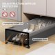 thumbnail image 5 of Almacenamiento debajo de la cama con ruedas contenedores más grandes tapas transparentes organizador de zapatos 36 pulgadas, 5 of 6