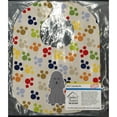 thumbnail image 2 of Pawprints Poodle Silver Baby Bib, 2 of 3