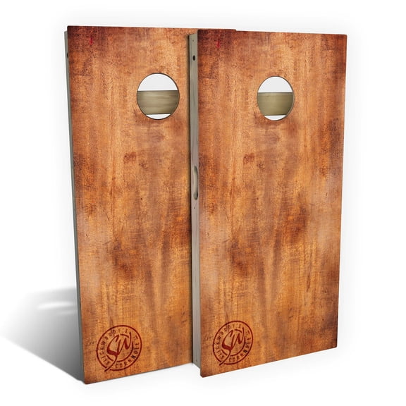 Skip's Garage | Burnt Wood Cornhole Board Set | Includes Boards & Bags | Choose Your Size & Accessories