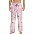 thumbnail image 2 of Kdxio Hand Drawn Strawberry Print Men's Sleep Pajama Pant Lounge Pants with Pockets, 2 of 8