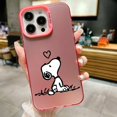 thumbnail image 3 of Funda de teléfono de perro Snoopy de dibujos animados para Iphone 14 15 12 11 13 PRO MAX Plus contraportada a prueba de golpes, 3 of 5