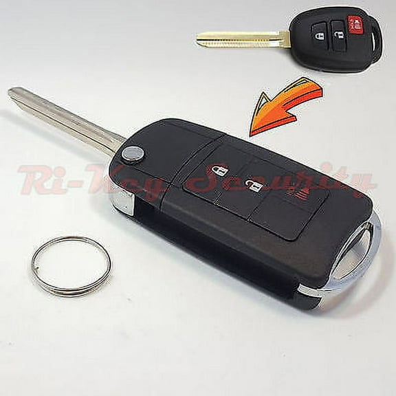 New Style Flip Key Modified Case Shell For Toyota and Scion Remote Key 3 Buttons
