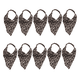 thumbnail image 1 of Paquete de 10 pañuelos elásticos florales de gasa para el pelo, pañuelo para mujeres y niñas, accesorios bohemios para el cabello Ormromra, 1 of 5