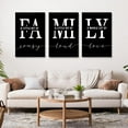 thumbnail image 4 of Home Family Wall Art for Living Room Dining Room Wall Decor Inspirational Quotes Poster A Little Bit of Crazy Print,Family Quotes, Family Sign, Living Romm Wall Art,Family Prints Black 12"x16", 4 of 6