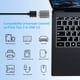 thumbnail image 2 of Adaptador USB 3.0 a USB C, Adaptador USB C Macho a USB A Hembra OTG, Thunderbolt 3 a USB 3.1/3.0/2.0 para Galaxy, MacBook Pro y Otros Dispositivos con USB Tipo C (Bandas), 2 of 5